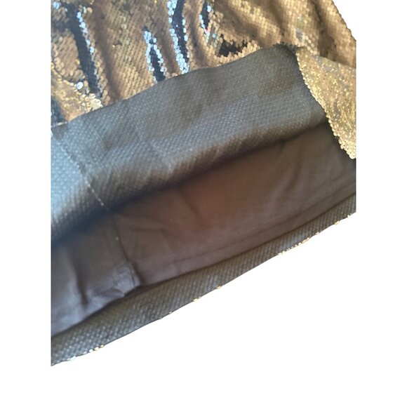 Free People FP One Bronze Sequin Mini Skirt With Black Lining - Picture 5 of 7